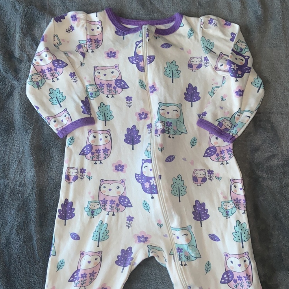 COPY - Wonder Nation “Owl Sweet” Sleeper Baby Girl Size 6-9 Months